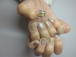 ジェルネイルシール×アート☆