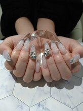 ネイルサロン グレイス(Grace)/【スカルプ】ガラスフレンチ