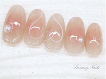 ラグジュアリーネイルズ オオミヤ(Luxury Nails Omiya)/ガーリー*チークネイル