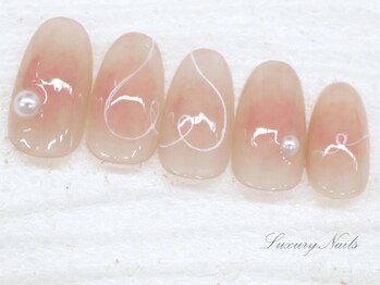 ラグジュアリーネイルズ オオミヤ(Luxury Nails Omiya)/ガーリー*チークネイル