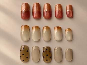 アイリー(irie)の写真/太白区◇貸切空間でニュアンス×手描きアート♪シンプルの中に2本アートで大人の抜け感ネイルを。