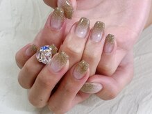 ケーズネイル製作所/ラメグラデーションネイル