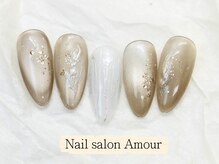 アムールユシマテン 上野湯島店(Amour)/キラキラ春夏のネイル¥7980