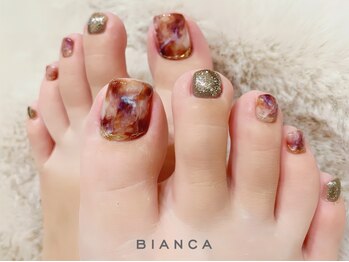 ビアンカ フロム中武立川店(Bianca)の写真/秋のフットはニュアンスデザインや深めのワンカラーが人気です☆幅広いコースからお選びいただけます♪