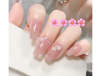 ベラーネイルサロン(Bella Nail Salon)/桜のアートとミラー