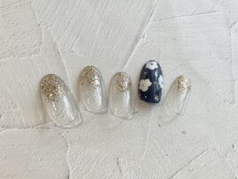 ニュアンスフラワーネイル