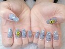 ブルーネイル　フラッシュネイル