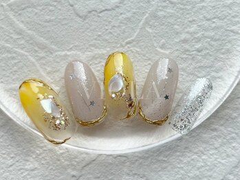 ヴィオラ(VIOLA)/ニュアンス/星/ミラーネイル