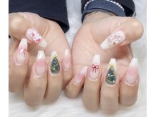 ハラ(Hara)/チーク　冬ネイル　クリスマス