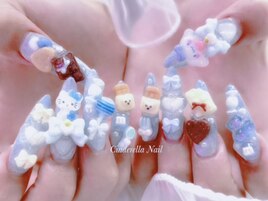 【チップ長さだしネイル】