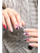 キダチ(Kidati)/ニュアンスアートピンクネイル