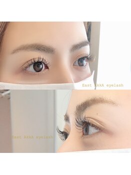 イーストアッカ アイラッシュ(East AkkA eyelash)/目尻ポイントカラーブラウン