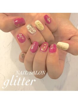 ネイルサロン グリッター(NAIL SALON glitter)/パイナップルネイル