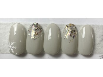 クエスト(Quest)/雪の結晶ネイル