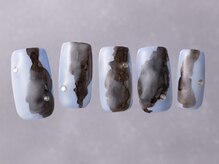 ジェミーネイル シンジュク(Jemiy nail shinjuku)/インクブラウン水色　￥7980