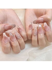 ツイード　チーク　マグネット