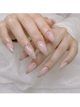 エミーネイル(Amie NAIL)/ラメフレンチ