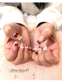 人気☆さくらんぼネイル