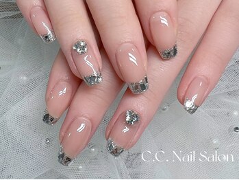 シーシーネイルサロン 池袋(C.C.Nail salon)/ガラスフレンチ
