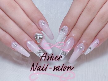 Asher ネイルサロン 横浜店の写真/チップ・スカルプ長さ出しどちらでもOK◎ベテランスタッフの高技術で理想のフォルム&モチの良さを実現★