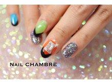 ネイル シャンブル(nail CHAMBRE)/いろんなカラーを使ったフレンチ