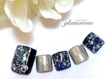 ネイルグラマラス 西新井店/《フットネイル》大人ミラーf1