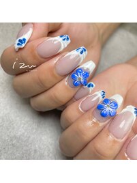 海外ネイル/フラワーネイル