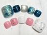 【他店ジェルオフ込！】トレンドArt定額FOOTジェル￥6600コース