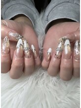 フラワーズネイル(flowers nail)/ちゅるんドットネイル
