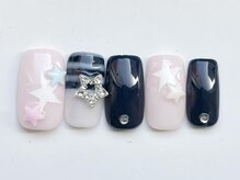 ジェミーネイル イケブクロ(Jemiy nail ikebukuro)/ネイビーピンク￥9000