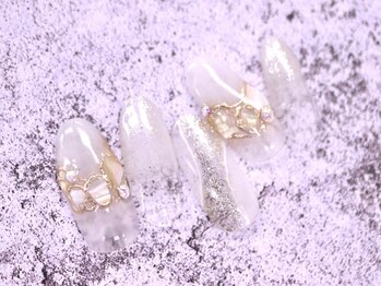 ネイルサロン ドルチェネイル 柏店(Dolce.Nail)/ホワイトシェルネイル