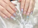 オーロラ ブルー ネイル