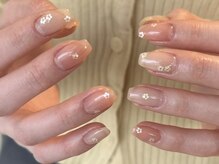 クルネ(QULNE)/お花ホログラム/春ネイル