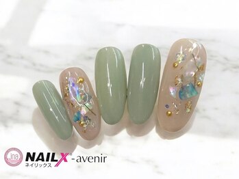 ネイリックス アヴェニール(NAILX avenir)/定額シンプルアート夏