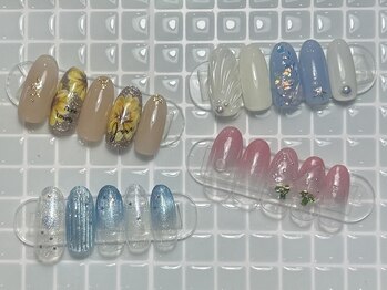 ジョアネイル(JOA Nail)/夏/ひまわり/定額/鱗