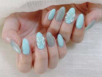 スペラ 大宮店(Spera)/ティファニー風指先キラリネイル