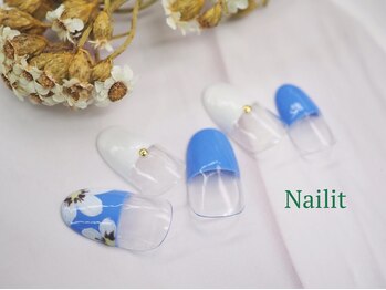 ネイリット 銀座(Nailit)/フラワーフレンチ¥8600【¥9460】