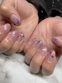 押し花ネイル