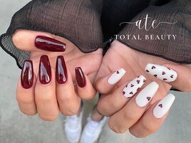 ボルドー×ハートネイル