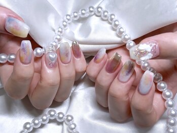 春/きらきら/ハート/羽