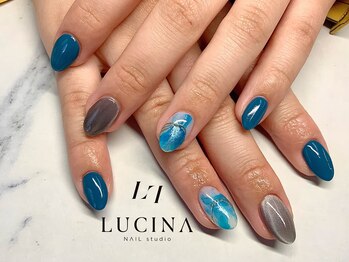 ネイルスタジオ ルキナ(LUCINA)/T-060 水彩アート