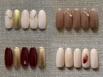 お気軽ビューティエーヴィヒ(Ewig)の写真/【シンプル定額¥4800】お仕事上、派手なネイルができない方も◎爪にやさしいフィルイン対応相談可(無料)!