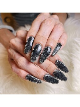 フラッシュ×チェーンネイル