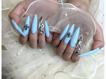 ローラネイル(Roller nail)/スカルプストーン乗せ放題¥16500