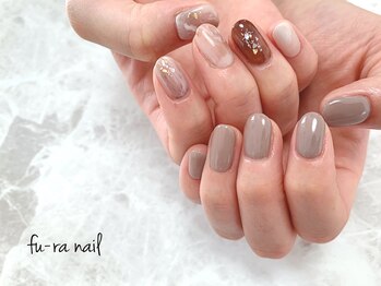 フーラネイル(fu-ra nail)/秋のニュアンスネイル