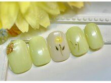 ネイルアンドアイラッシュサロン ブレス 長町南駅店(BLESS)/スプリングフラワーネイル