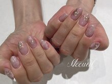 アクイユ 銀座店(ACCUEIL)/ミラーフラワーネイル