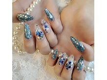 ローラネイル(Roller nail)/ストーン乗せ放題コース¥12500