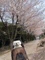 ポンヌ(ponne.)&nbsp;愛犬とお花見♪