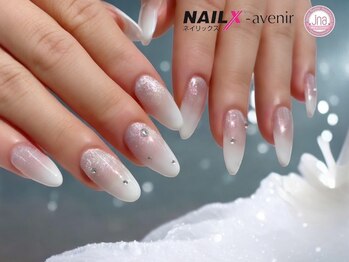 ネイリックス アヴェニール(NAILX avenir)/韓国感なグラデ+ストーン